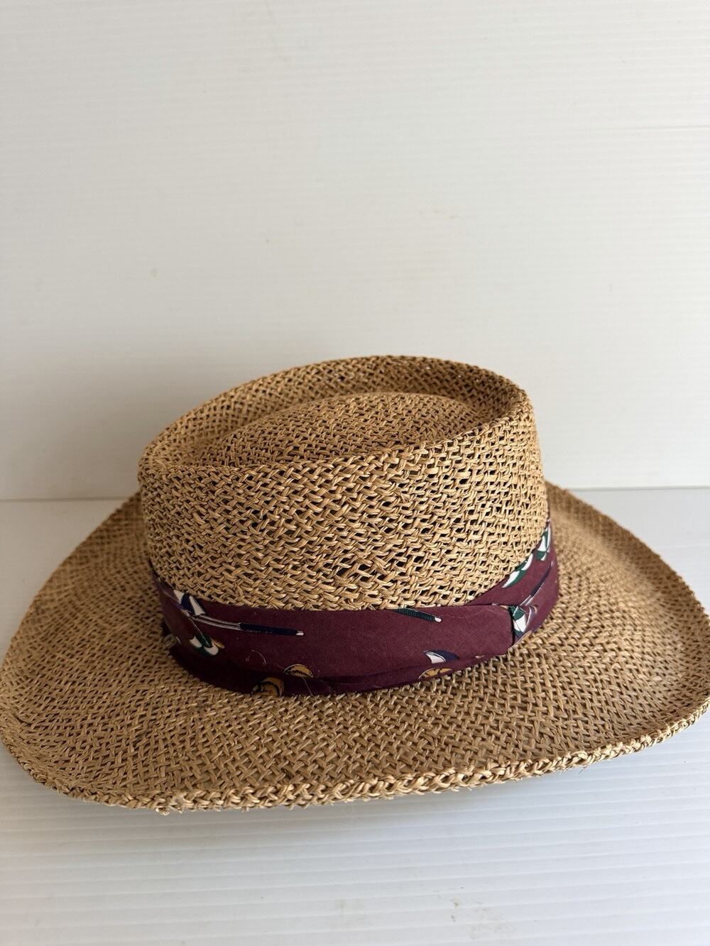 SCALA Pro Series Hand Made GOLF Straw Hat L/XL